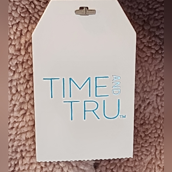 NWT Sherpa Pullover Fleece Lined Chalk Rose/Pink Sz 1X (16W-18W) - Picture 12 of 12